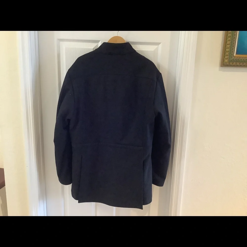 MEN TOMMY HILFIGER NAVY WOOL JACKET - Picture 4 of 13